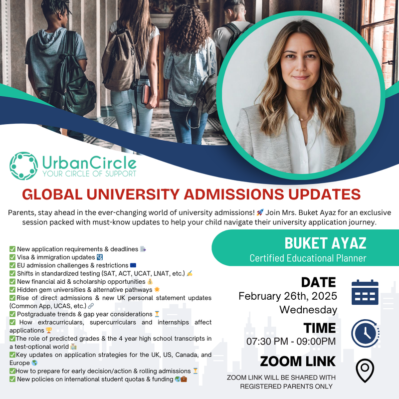 Global University Admissions Updates with Mrs. Buket Ayaz - Online Seminar