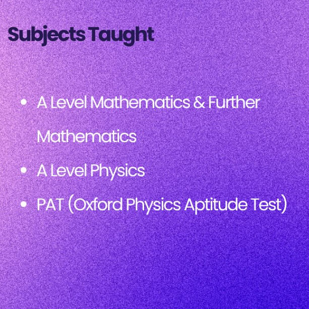 Math & Physics Lessons with James