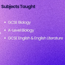 Biology & Maths Lessons with Aleisha