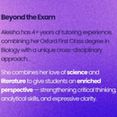 Biology & Maths Lessons with Aleisha