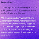 Mathematics, Physics, and Chemistry Lessons with Tim