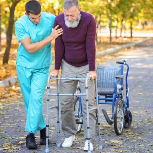 Male Elderly Caregiver - Home Nursing Services