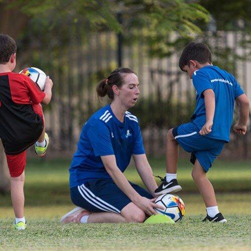 Football Classes at Arcadia School, JVT