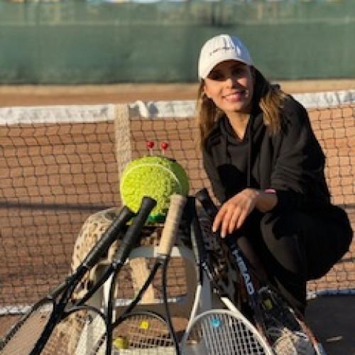 Female Tennis Coach Elahe At-Home Private/Group Sessions